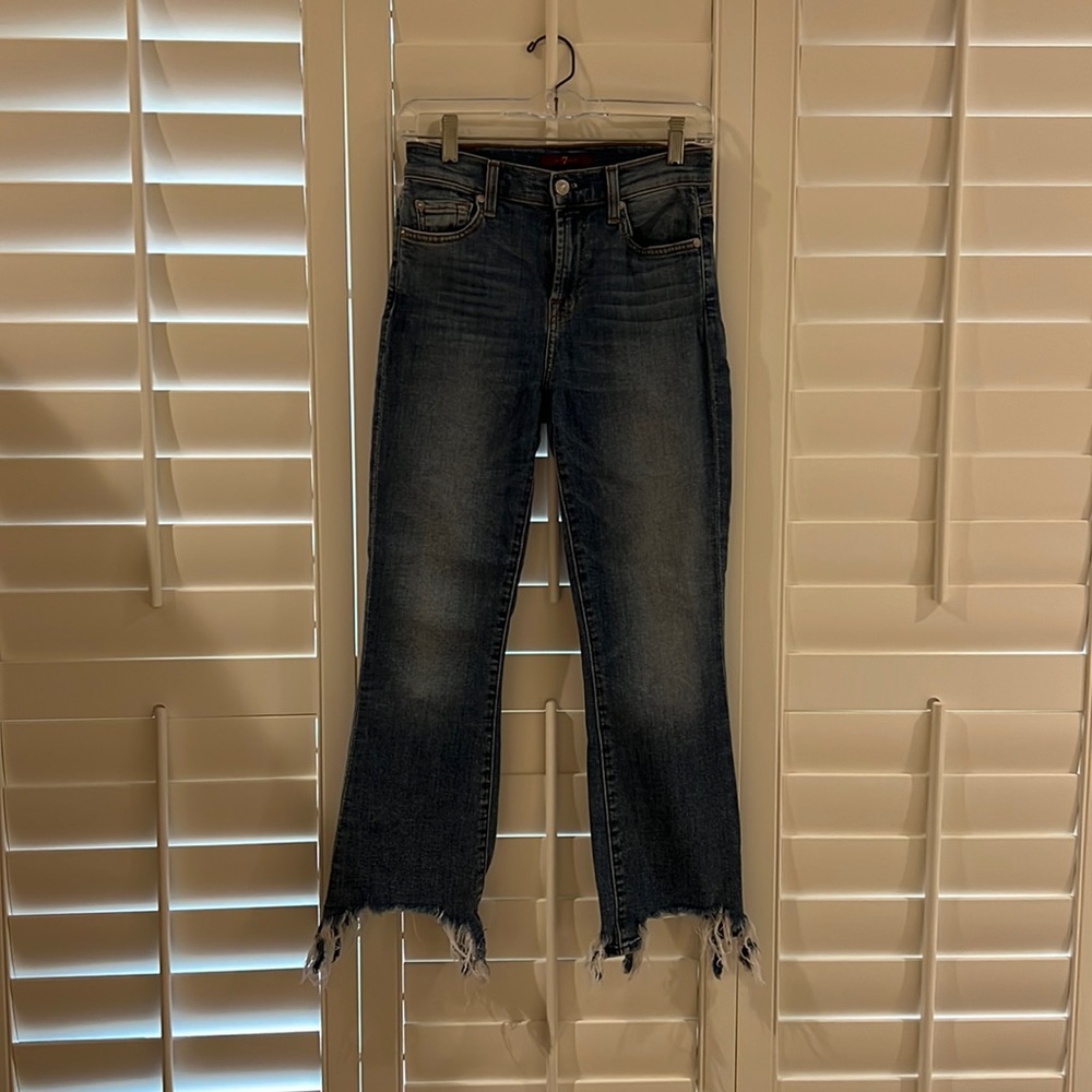 7 For All Mankind Raw Hem Jeans
